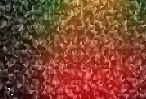 Verde Escuro Red Vector Polygon Layout Abstrato Brilhando Ilustração Colorida —  Vetores de Stock