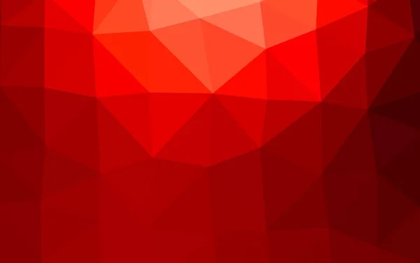 Modèle Polygonal Vecteur Rouge Clair — Image vectorielle