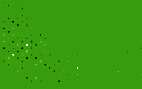 Ljusgrön Vektor Layout Med Cirkel Former — Stock vektor