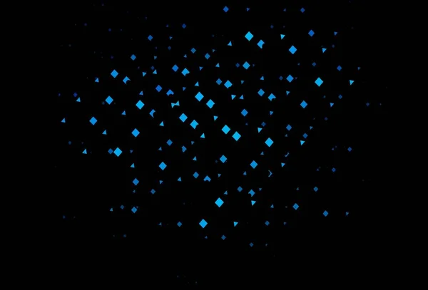 Σκούρο Μπλε Διανυσματικό Κάλυμμα Πολυγωνικό Στυλ Κύκλους Glitter Αφηρημένη Απεικόνιση — Διανυσματικό Αρχείο