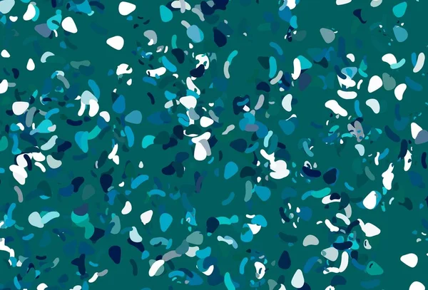 Azul Claro Modelo Vetor Verde Com Formas Memphis Ilustração Abstrata — Vetor de Stock