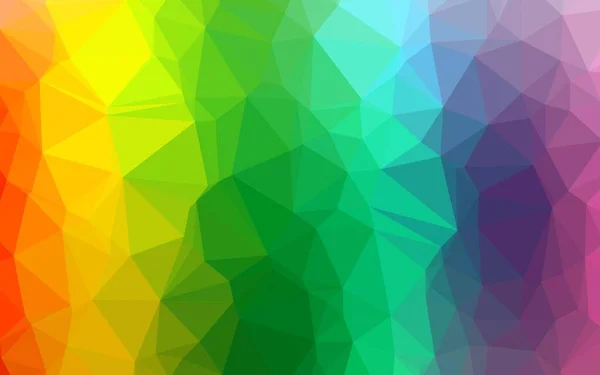 Light Multicolor Rainbow Vector Polygon Abstract Backdrop — Stock Vector
