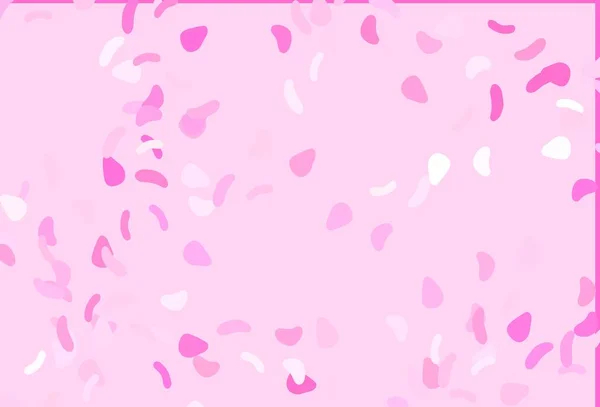 Light Pink Vector Template Memphis Shapes Απλή Πολύχρωμη Απεικόνιση Αφηρημένα — Διανυσματικό Αρχείο