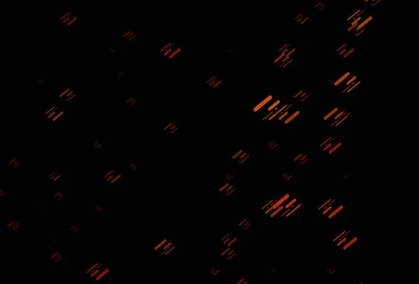 Mörkgul Orange Vektormönster Med Smala Linjer Modern Geometrisk Abstrakt Illustration — Stock vektor