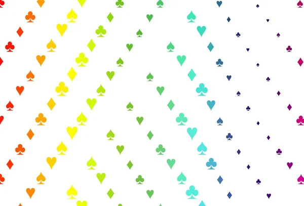 Lumière Multicolore Couverture Vectorielle Arc Ciel Avec Symboles Jeu — Image vectorielle