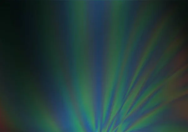 Donkerblauw Groen Vector Glanzend Abstract Sjabloon — Stockvector