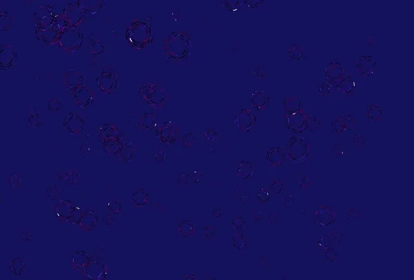 泡のある薄い紫色のベクトル背景 雨のぼやけた滴と光る抽象的なイラスト ポスター バナーのデザイン — ストックベクタ