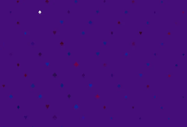 Bleu Clair Texture Vectorielle Rouge Avec Cartes Jouer Gradient Coloré — Image vectorielle