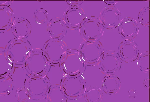 Světle Růžový Vektorový Vzor Kuličkami Moderní Abstraktní Ilustrace Barevnými Kapkami — Stockový vektor