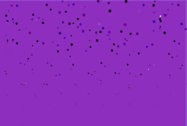 Ανοιχτό Μωβ Διάνυσμα Φόντο Τρίγωνα Κύκλους Κύβους Αφηρημένη Κλίση Εικονογράφηση — Διανυσματικό Αρχείο