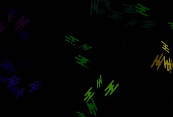 Modèle Vectoriel Arc Ciel Multicolore Foncé Avec Bâtons Répétés — Image vectorielle