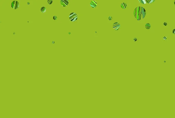Ljusgrön Vektor Bakgrund Med Bubblor Suddig Dekorativ Design Abstrakt Stil — Stock vektor