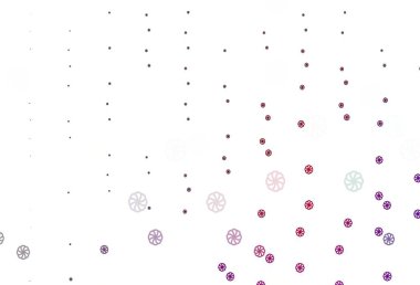 Parlak kar taneleriyle soyut vektör düzeni. Buz kristalleri ile modern geometrik soyut çizim. Reklamınız, posteriniz, afişiniz için yeni yıl tasarımı.