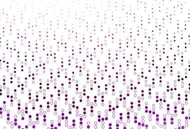 Küreli açık mor vektör deseni. Doğa tarzında renkli baloncuklu soyut illüstrasyon. İş reklamları için tasarım.