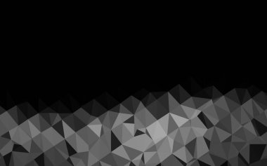 Koyu Gümüş, Gri vektör çokgen arkaplan.
