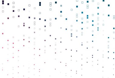 Açık mavi, kristalli, dikdörtgenli kırmızı vektör deseni. Dikdörtgenli soyut gradyan çizimi. Reklamlar için desen.