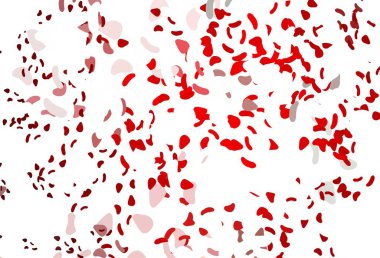 Kaotik şekilli açık kırmızı vektör deseni. Renkli rastgele şekillerle modern soyut illüstrasyon. İşiniz için en iyi akıllı tasarım.