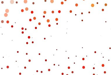 Dairesel açık kırmızı vektör şablonu. Parlak renkli soyut çemberlerin olduğu bir resim. Posterler, afişler için tasarım.