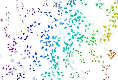 Aydınlık Çokrenkli, soyut şekilli Gökkuşağı vektör arkaplanı. 