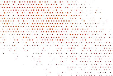 Açık Turuncu vektör kapağı çokgen biçiminde. Dikdörtgenli soyut gradyan çizimi. İş ilanları, broşürler, broşürler için desen