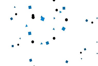 Çizgiler, daireler ve eşkenar dörtgenli hafif BLUE vektör arkaplanı. Daireler, çizgiler, rengarenk eşkenar dörtgenler. Web siteleri için şablon kullanılabilir.