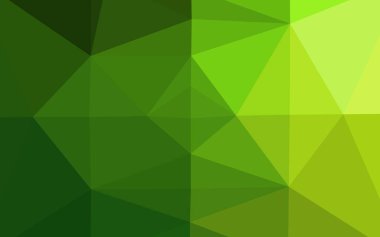 Açık Yeşil vektör çokgen şablonu.