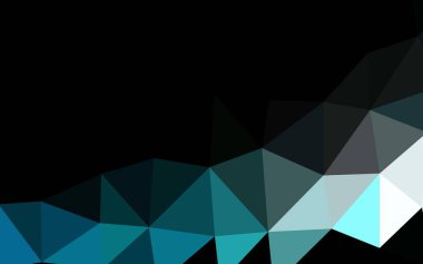 Koyu mavi vektör bulanık üçgen dokusu.