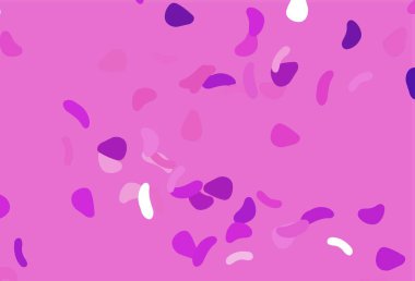 Soyut biçimlere sahip açık pembe vektör arkaplanı. Soyut tarzda rengarenk gradyan şekilleri olan bir resim. Duvar kağıtları için zarif tasarım.