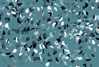 soyut şekilli renk vektör arkaplanı. Renkli rastgele şekillerle modern soyut illüstrasyon. İşiniz için en iyi akıllı tasarım.