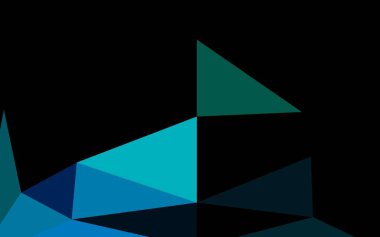 Koyu mavi, yeşil vektör soyut mozaik desen.