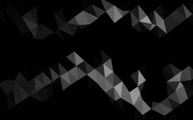 Koyu Gümüş, Gri vektör çokgen arkaplan.