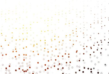 Açık Turuncu vektör kapağı çokgen biçiminde. Renkli dikdörtgenleri olan bir resim. Terfi için modern şablon.