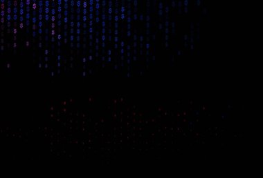 Koyu mavi, dolar ile kırmızı vektör şablonu, USD, ABD. Para sembollü modern soyut illüstrasyon. Kalıp reklam, poster ve ödemeler için pankart olarak kullanılabilir.