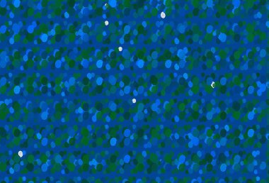 Açık mavi, lav şekilli yeşil vektör arkaplan. Belirsiz, soyut ve gradyan bir çizim. İş tasarımınız için şablon.