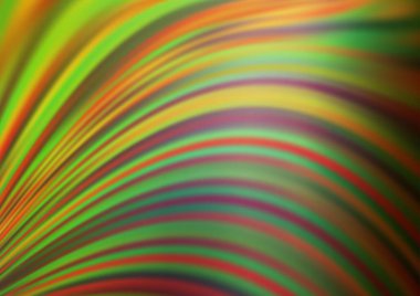 Bükülmüş kurdeleli vektör şablonu. Bulanık çizgilerden oluşan parlak çizimler. Reklamınız, broşürleriniz, broşürleriniz için yeni bir doku.