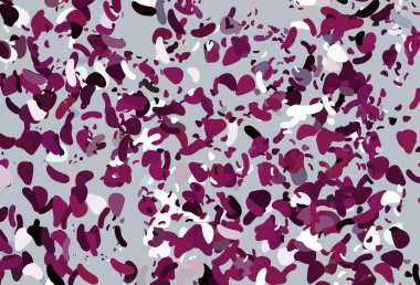 Karmaşık şekilli açık pembe vektör deseni. Rastgele şekillerle soyut tarzda dekoratif tasarım. İşiniz için en iyi akıllı tasarım.