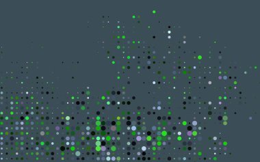 Koyu Çokrenkli, daire şekilli Gökkuşağı vektör düzeni.