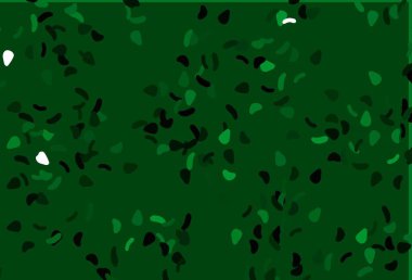 Karmaşık şekilli açık yeşil vektör deseni. Rastgele şekillerle soyut tarzda dekoratif tasarım. Bir cep telefonu için arka plan.