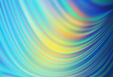 Açık mavi, çizgili sarı vektör şablonu, oval. Mermer stilinde tamamen yeni bir renk çizimi. Reklamınız, broşürleriniz, broşürleriniz için yeni bir doku..