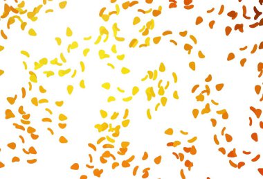 Karmaşık şekilli hafif turuncu vektör deseni. Soyut tarzda rengarenk gradyan şekilleri olan bir resim. İşiniz için en iyi akıllı tasarım.