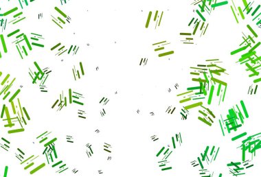 Açık yeşil, dar çizgileri olan sarı vektör deseni. Bulanık dekoratif tasarım basit bir şekilde çizgilerle. Reklamlar, posterler, afişler için desen.