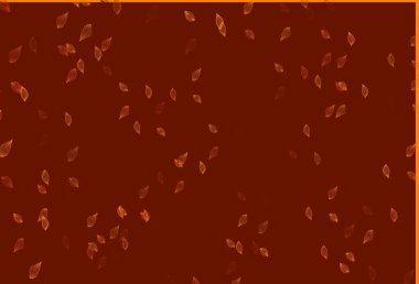 Soyut renkli yapraklarla dekoratif illüstrasyon. Web sitesi için desenli desen.