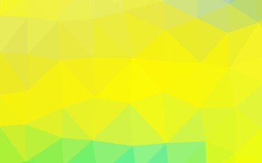 Açık Yeşil, Sarı vektör soyut çokgen kapağı.