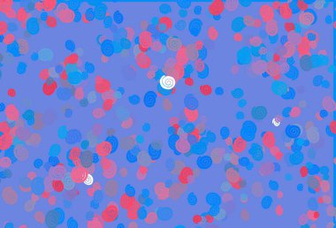 Açık mavi, kabarcık şekilli kırmızı vektör şablonu. Mermer biçiminde ve gradyanlı geometrik illüstrasyon. İş tasarımınız için şablon.