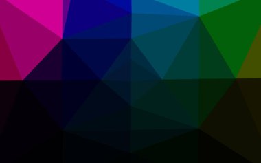 Koyu Çokrenkli, Gökkuşağı vektörü üçgen desenli.