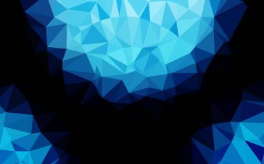 Hafif BLUE vektörü düşük poli kapağı.