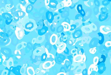 Çember şekilli soyut vektör düzeni. Doğa tarzında bulanık halkaları olan güzel renkli çizimler. Marka kitabın için tamamen yeni bir şablon. 