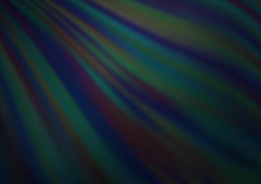 Bükülmüş kurdeleli vektör şablonu. Bulanık çizgilerden oluşan parlak çizimler. Reklamınız, broşürleriniz, broşürleriniz için yeni bir doku.