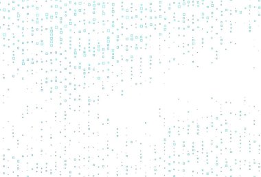 Açık mavi, çokgen tarzda yeşil vektör kapağı. Renkli dikdörtgenleri olan bir resim. Web siteleri, iniş sayfaları için desen.