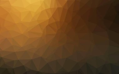 Koyu sarı, turuncu vektör üçgen mozaik kaplama.